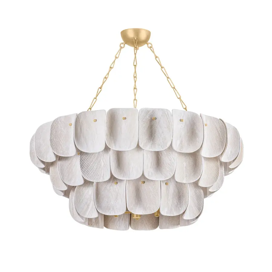 Amalfi 16-Light Chandelier in Vintage Gold Leaf - Image 1