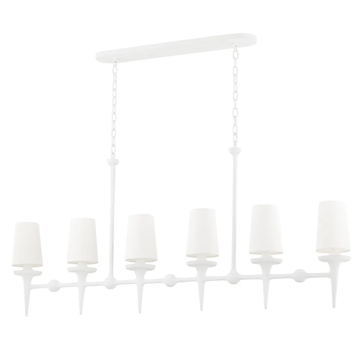 Torch 6-Light Linear Chandelier