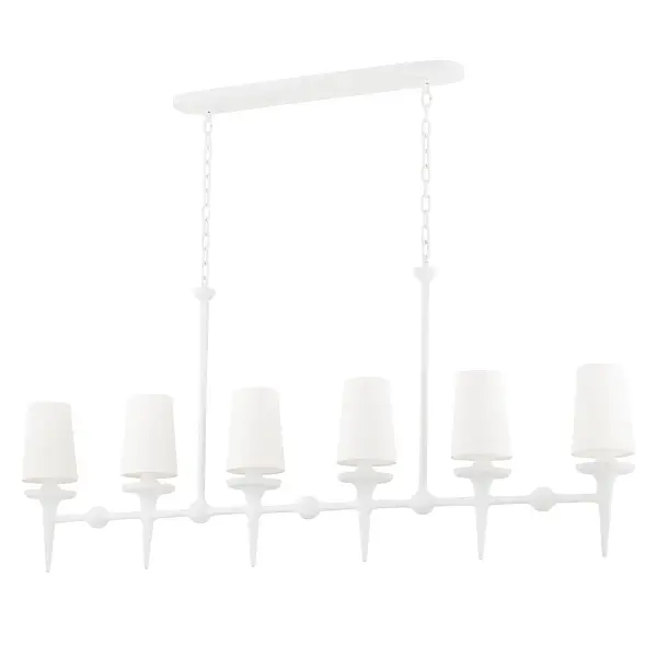Torch 6-Light Linear Chandelier