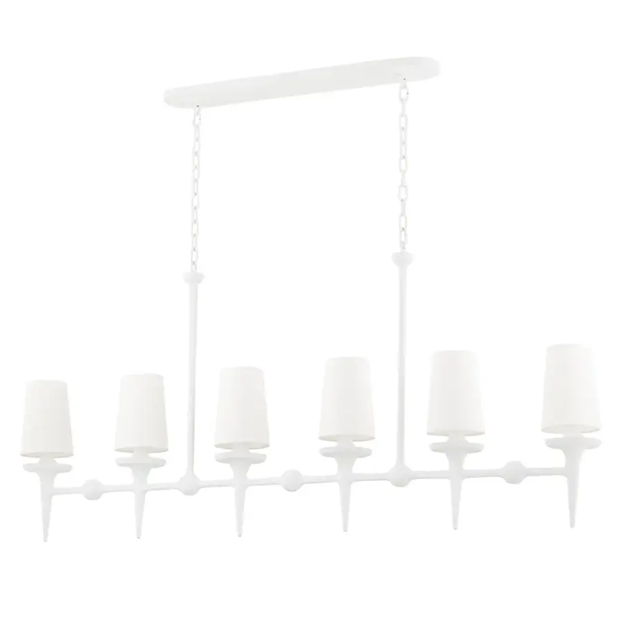 Torch 6-Light Linear Chandelier