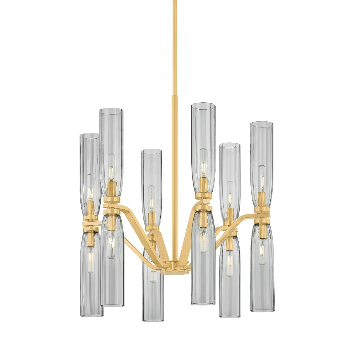 Harpswell 12-Light Chandelier in Aged Brass