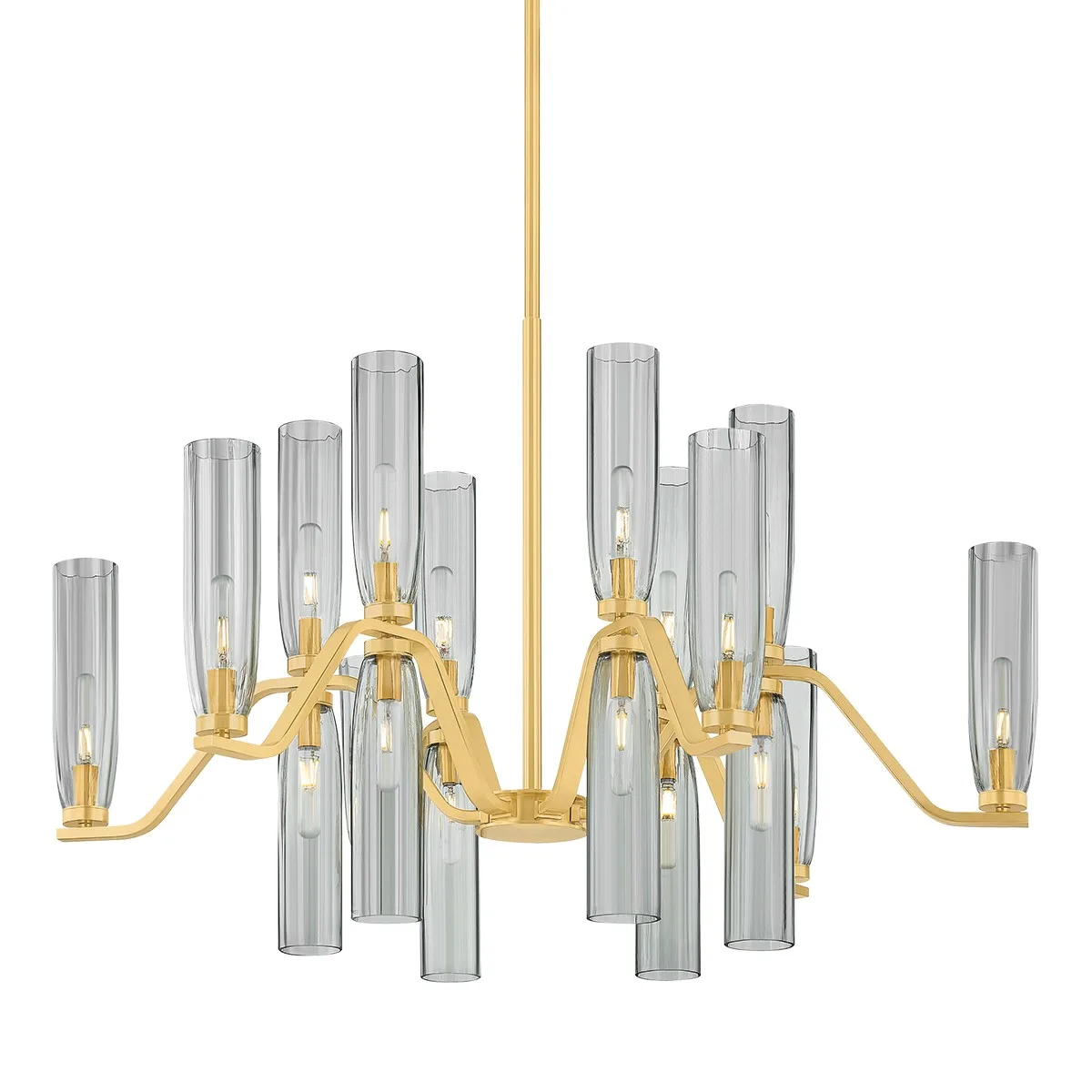 Harpswell 18-Light Chandelier in Aged Brass