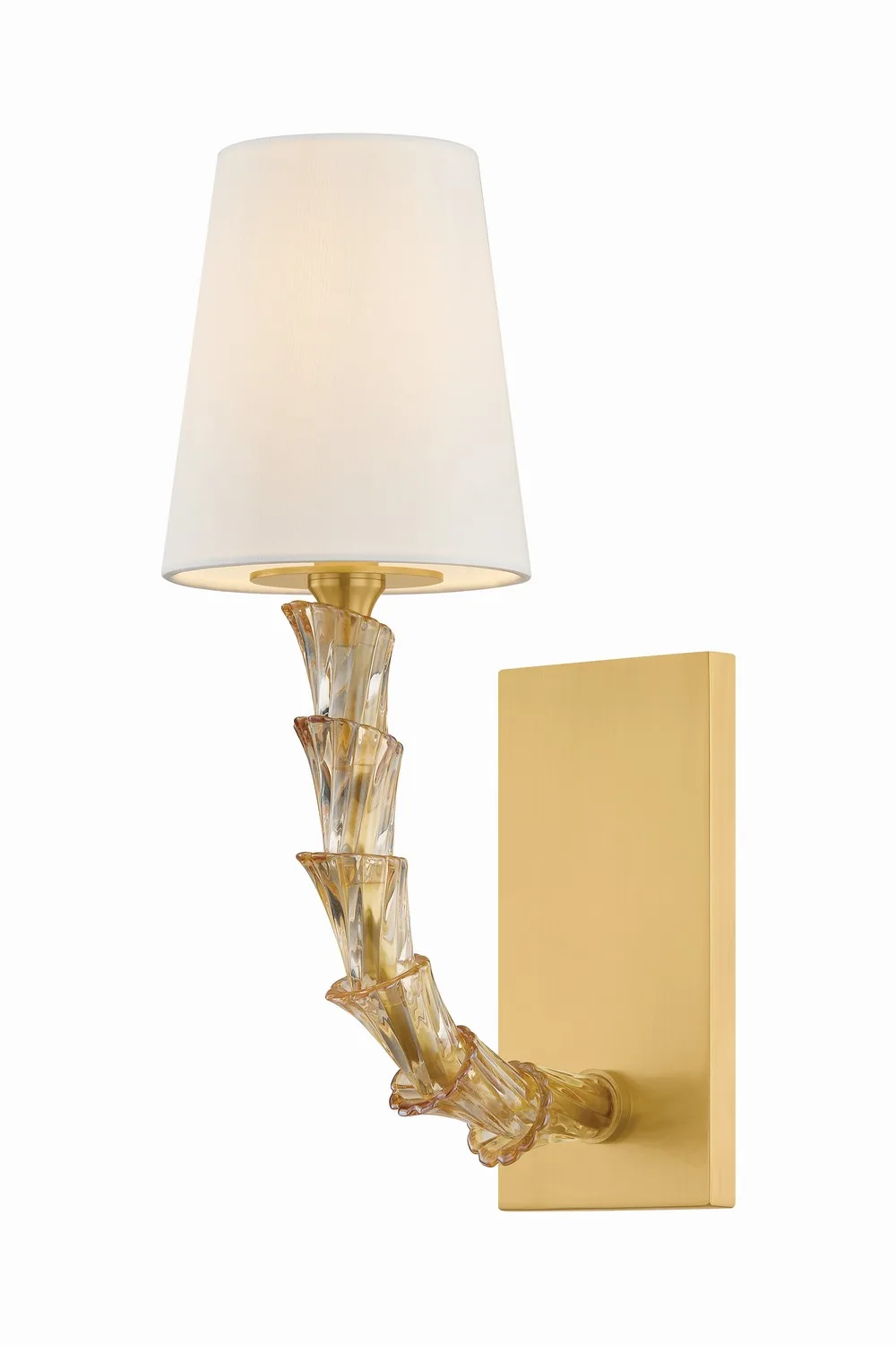 Calumet One Light Wall Sconce in Aged Brass