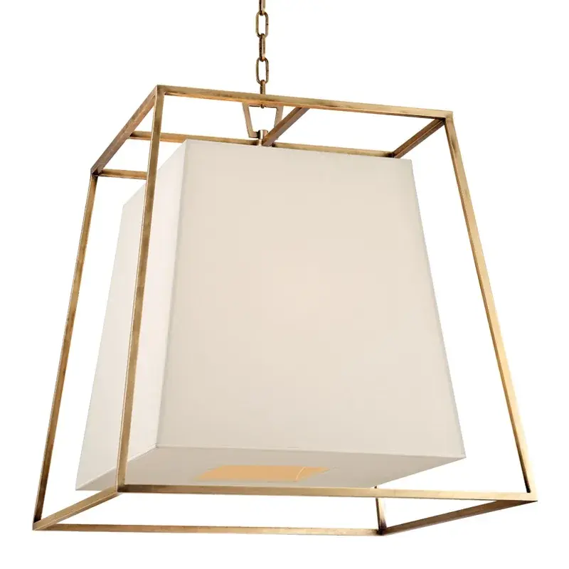 Kyle 6-Light Chandelier in Aged Brass