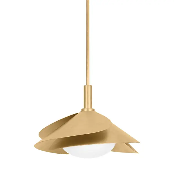 Brookhaven One Light Pendant in Vintage Gold Leaf