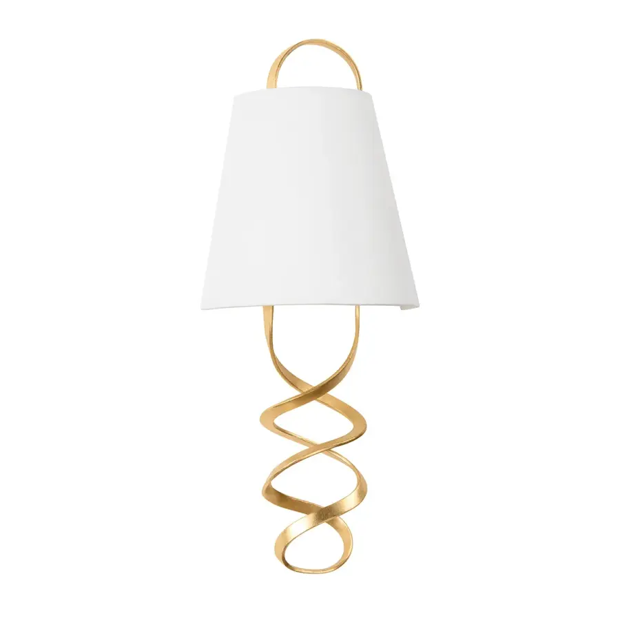 Dota 2-Light Wall Sconce in Vintage Gold Leaf - Image 1