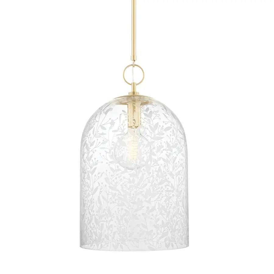 Belleville Large Pendant in Aged Brass - Image 1
