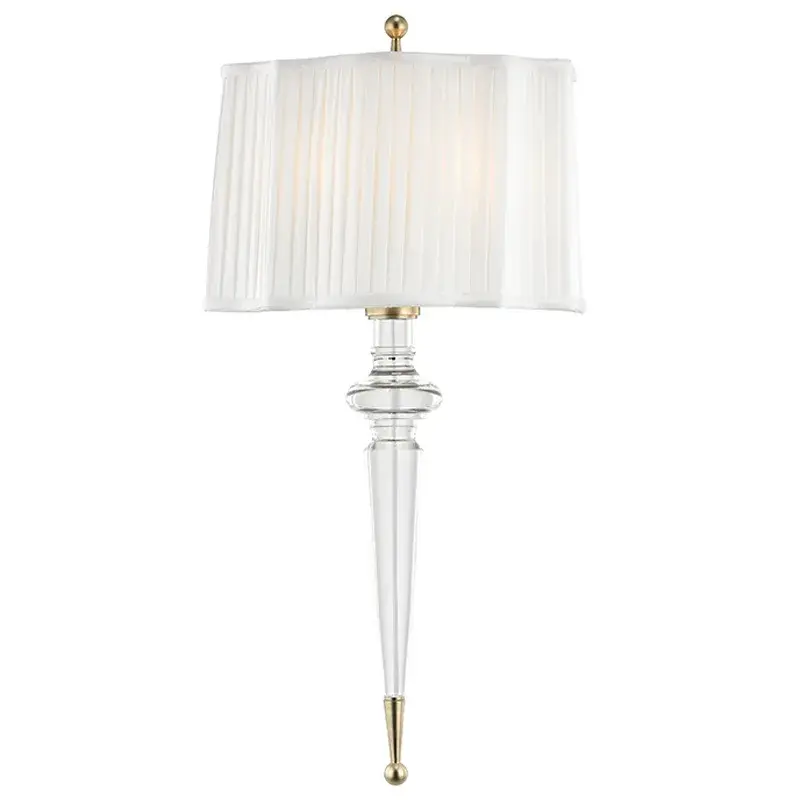 Tipton 2-Light Wall Sconce in Aged Brass
