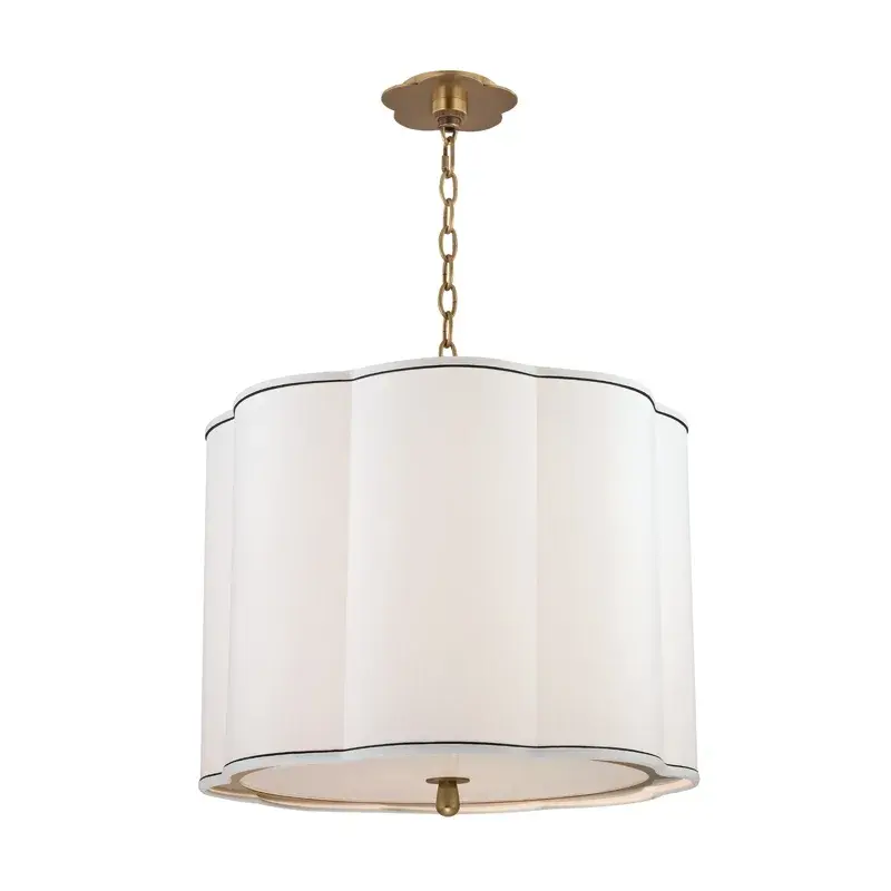 Sweeny 4-Light Pendant in Aged Brass