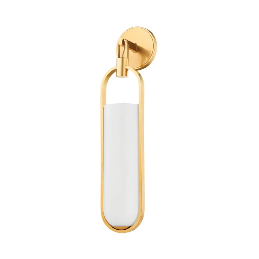 Lorimer LED Wall Sconce in Aged Brass - Image 1