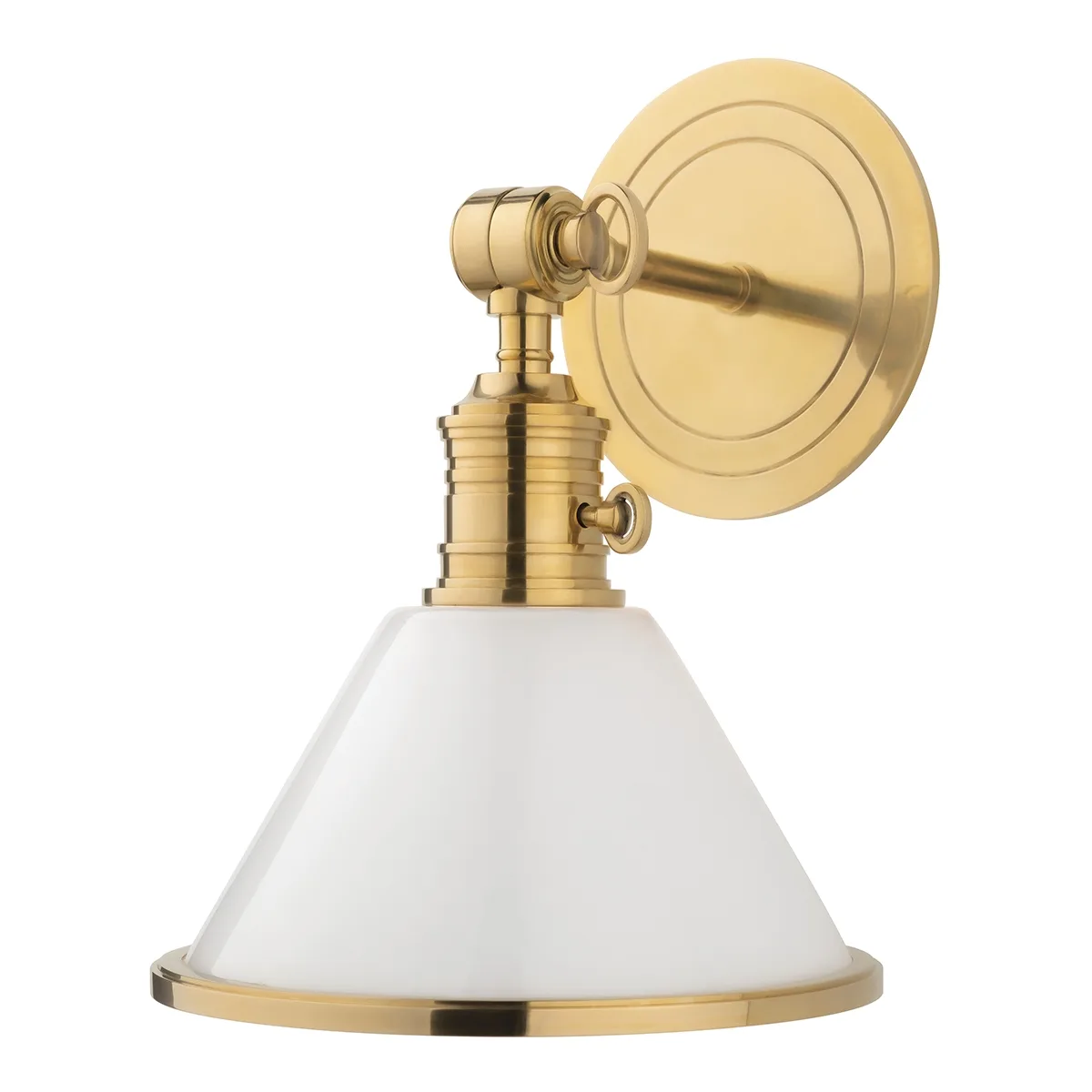 Garden City One Light Wall Sconce in Aged Brass