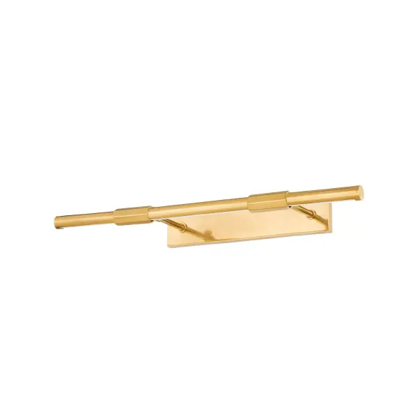 Melbourne delivers focused illumination for artwork with its contemporary LED bar design. The aged brass finish adds warmth while the slim profile ensures the fixture doesn't compete with the art itself.