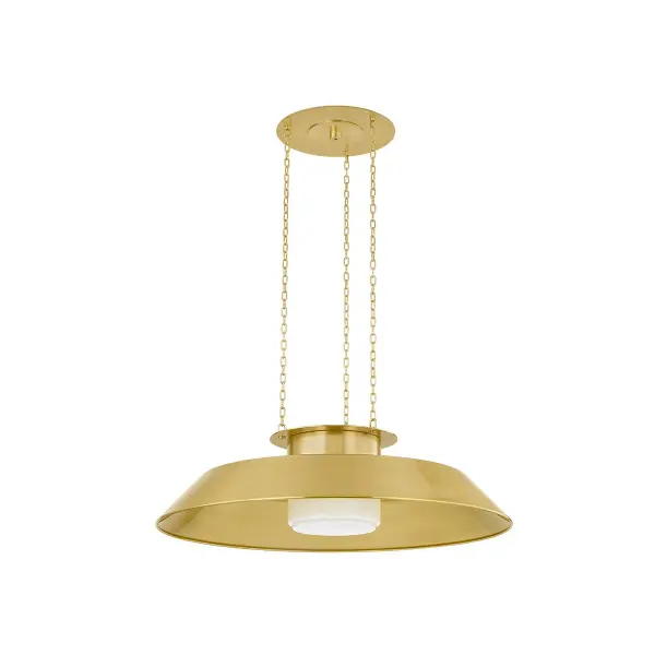 Woodrow 32" Pendant in Aged Brass - Image 1