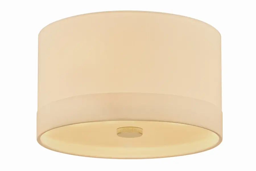 Ashland 3-Light Flush Mount in Aged Brass - Image 1