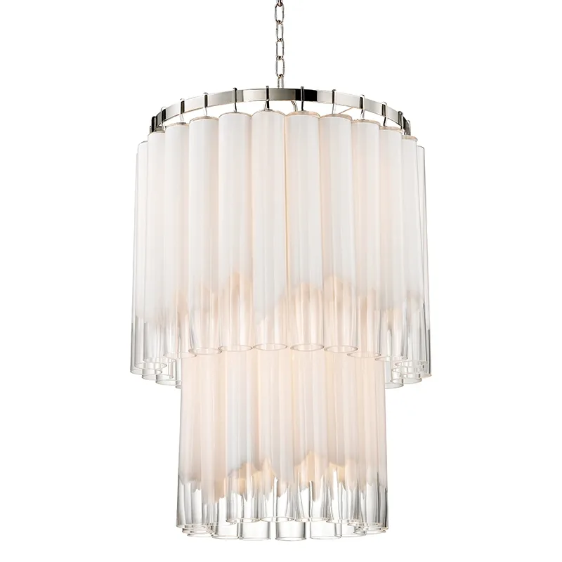 Tyrell 9-Light Chandelier in Polished Nickel
