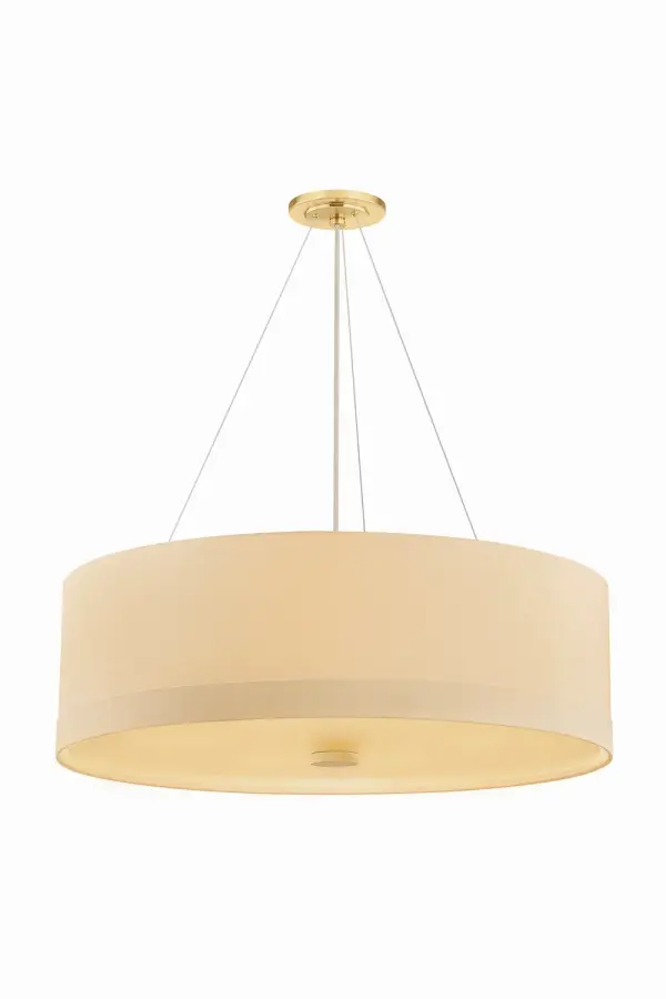 Ashland 6-Light Pendant in Aged Brass - Image 1