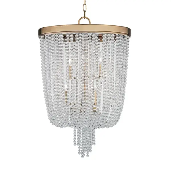 Royalton 6-Light Chandelier in Aged Brass - Image 1