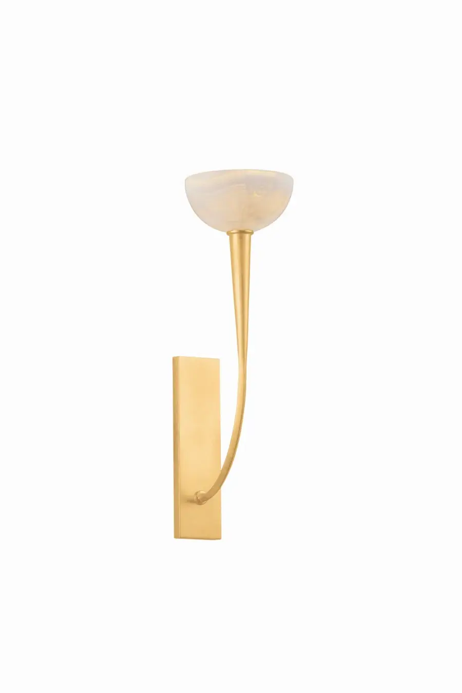 Maywood 1-Light Wall Sconce in Vintage Gold Leaf - Image 1