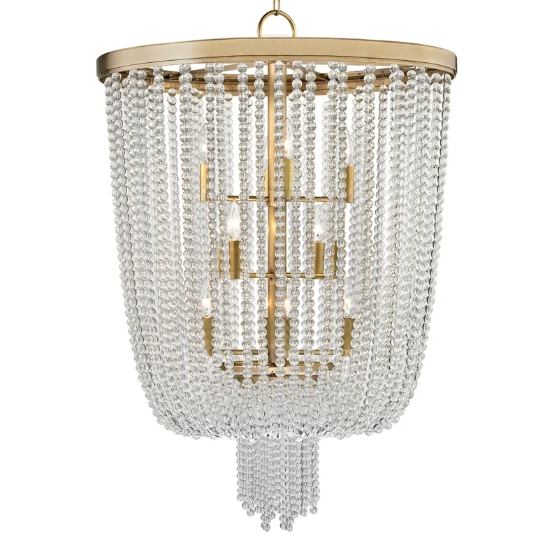 Royalton 12-Light Chandelier in Aged Brass