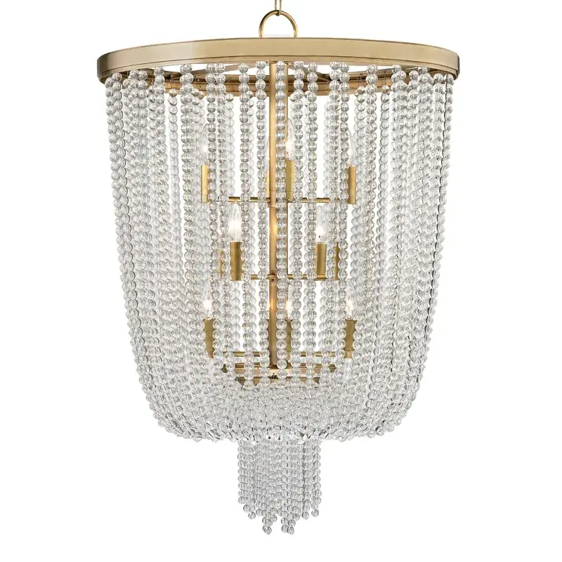 Royalton 12-Light Chandelier in Aged Brass - Image 1