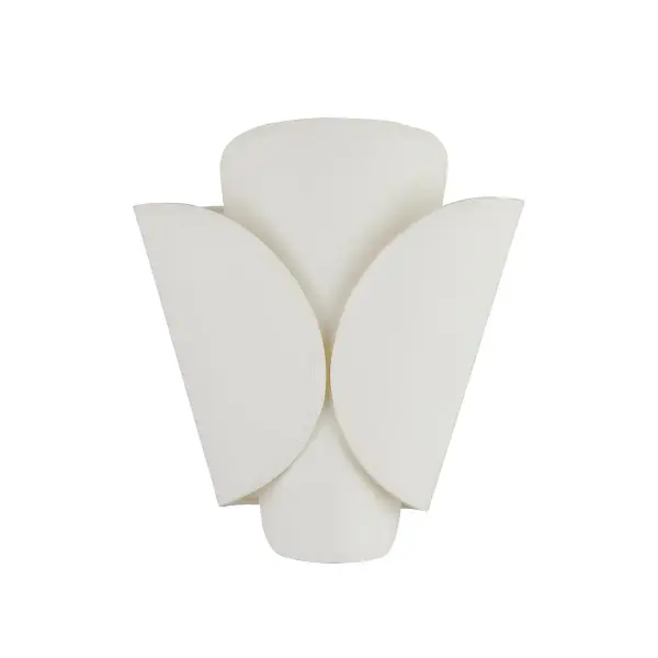 The Savoie sconce brings organic elegance to any space with its distinctive butterfly-wing design. The layered shade creates beautiful depth and ambient lighting, while the aged brass finish adds warmth and sophistication.