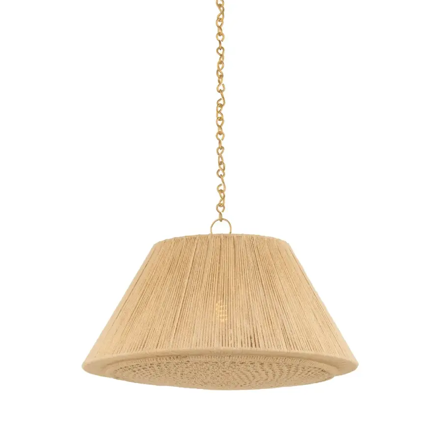 Mystic Woven Jute Pendant - Image 1