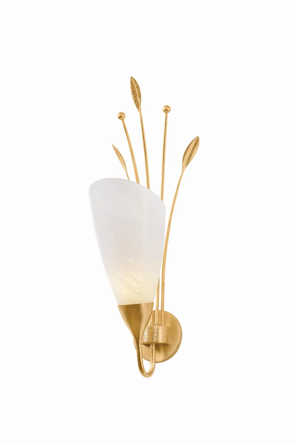 Forest Glen 1-Light Wall Sconce in Vintage Gold Leaf