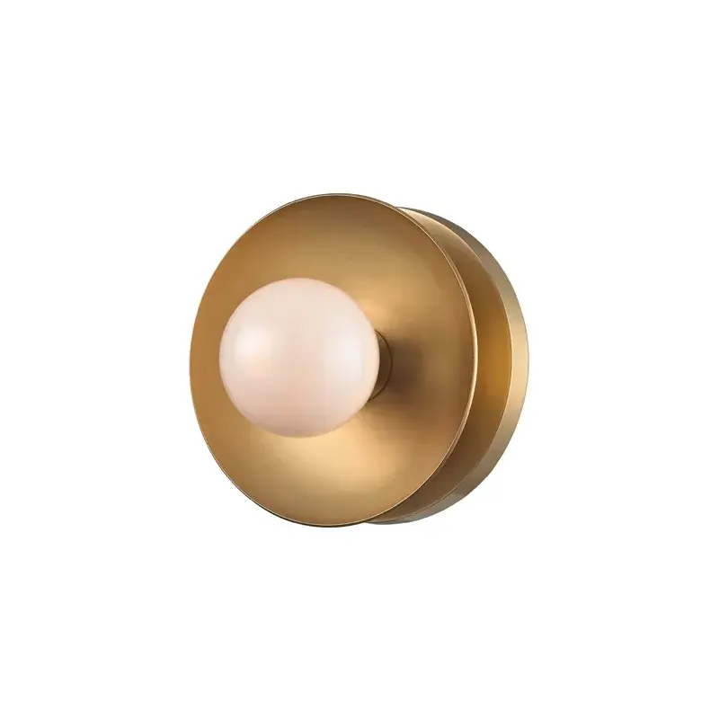 Julien LED Bath Bracket in Aged Brass