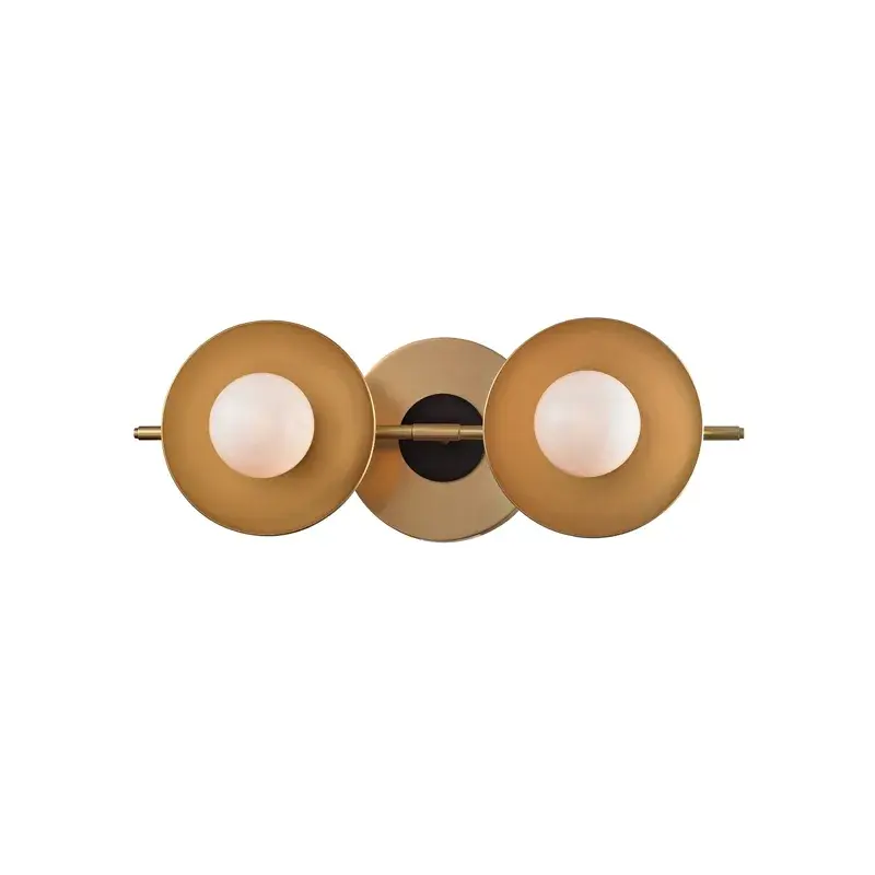 Julien LED Bath Bracket in Aged Brass