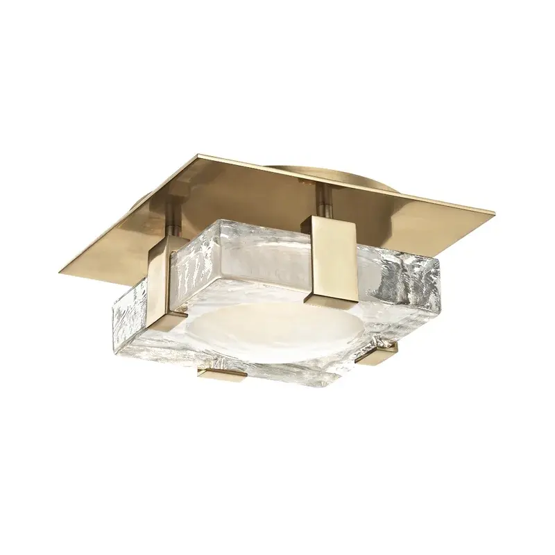 Bourne LED Wall Sconce in Aged Brass - Image 1