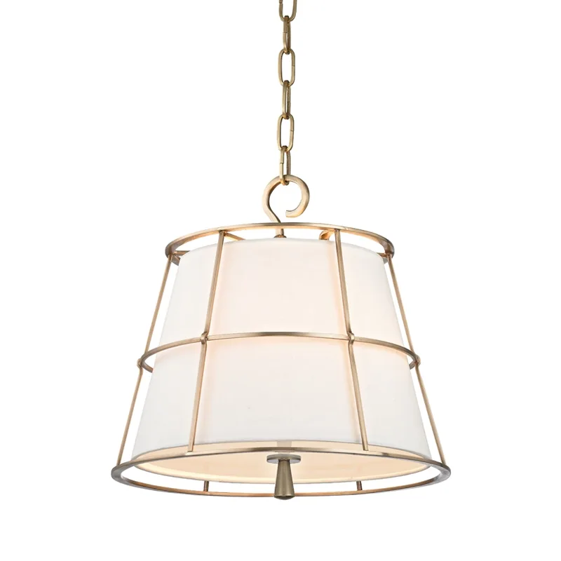 Savona 2-Light Pendant in Aged Brass