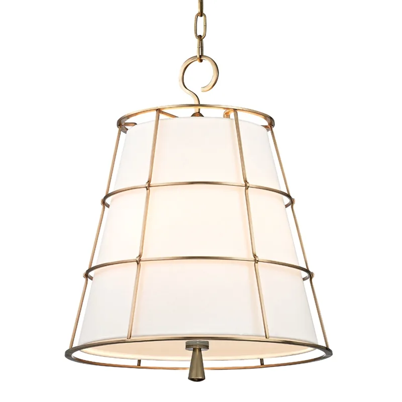 Savona 3-Light Pendant in Aged Brass