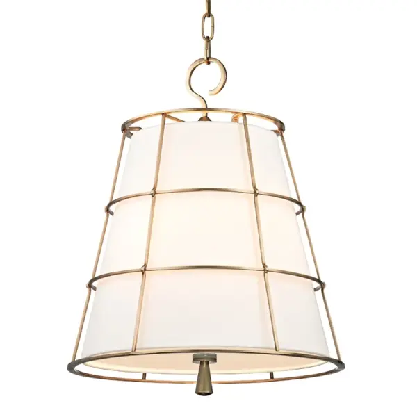 Savona 3-Light Pendant in Aged Brass