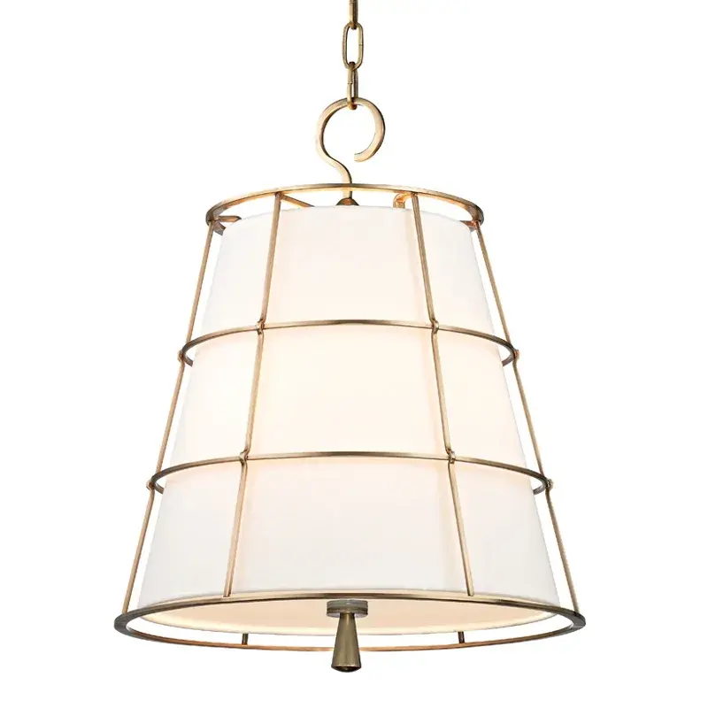 Savona 3-Light Pendant in Aged Brass
