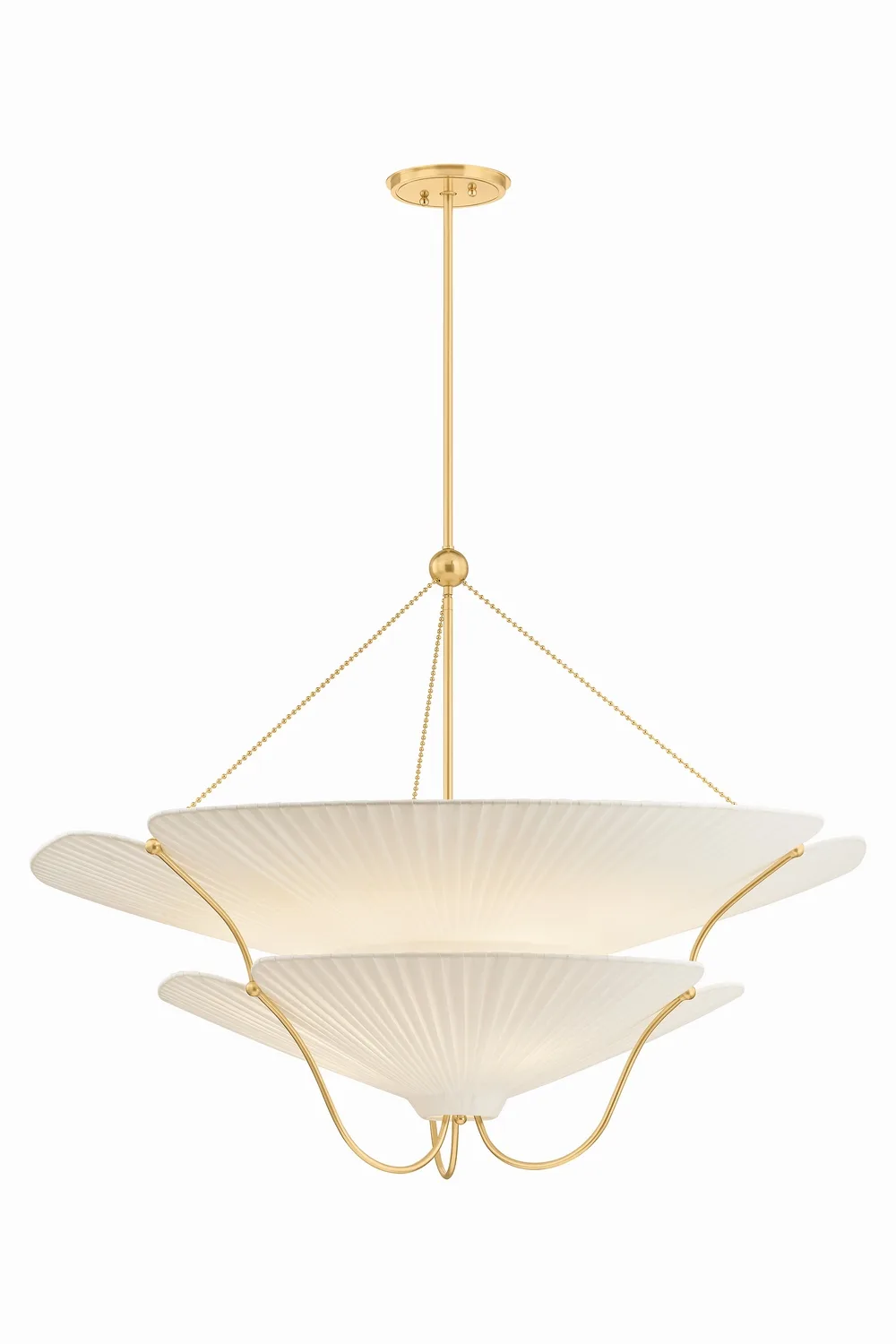 Gerhard 9-Light Chandelier in Aged Brass
