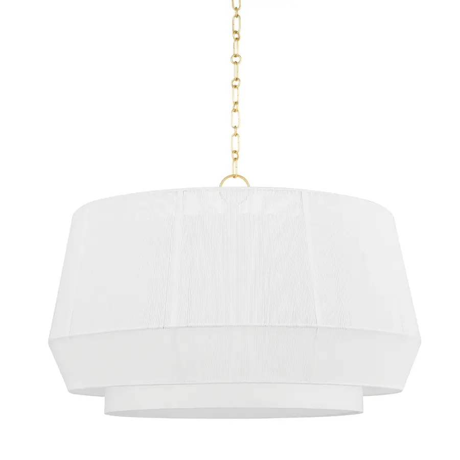 Debi 4-Light Pendant in Aged Brass - Image 1