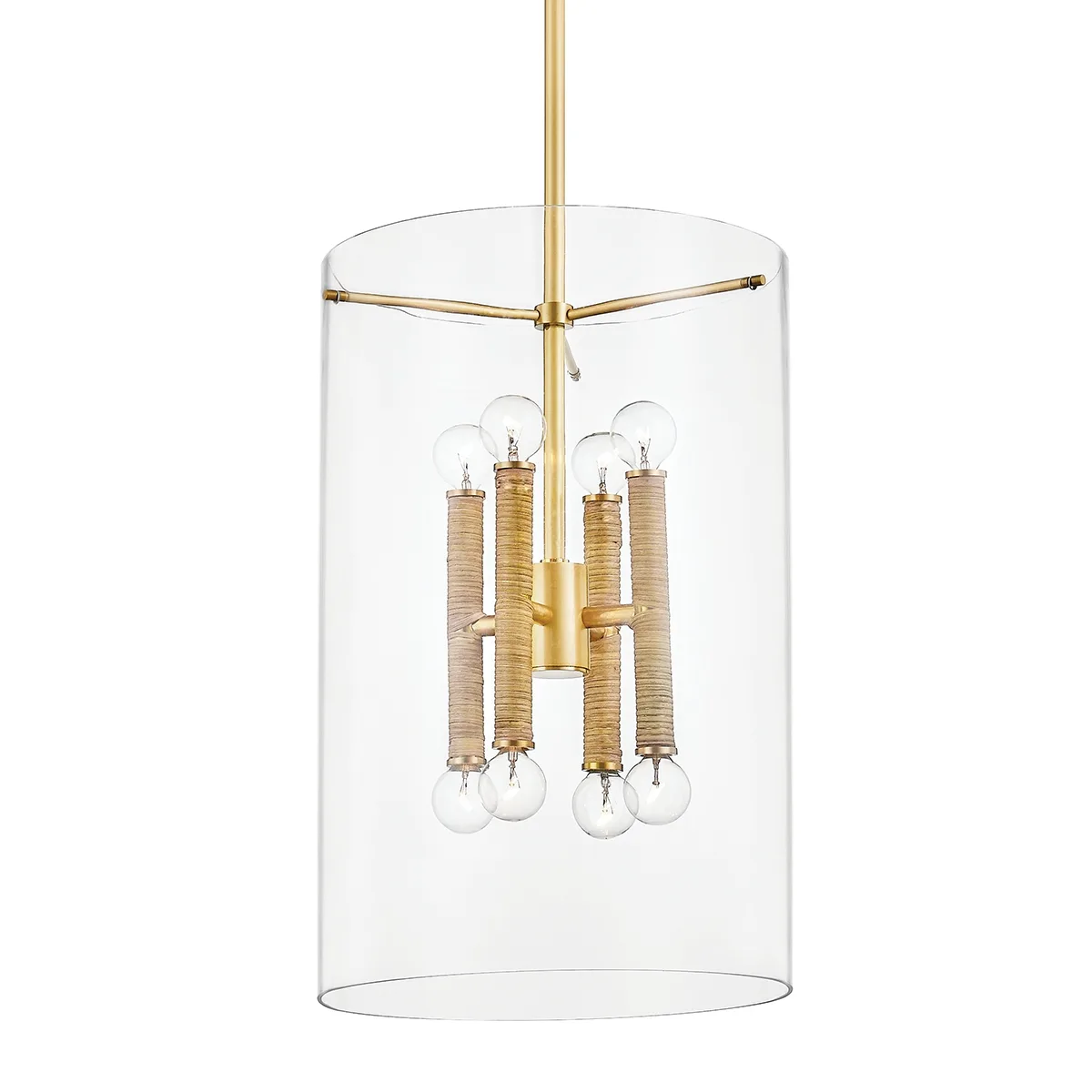 Barlow 8-Light Lantern in Aged Brass