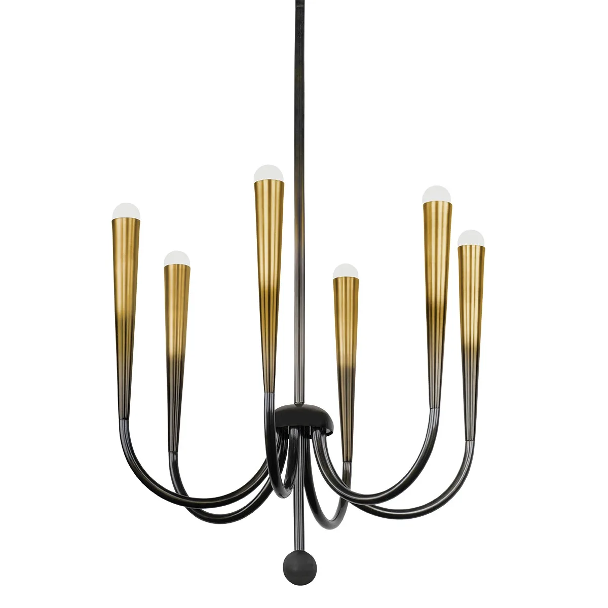 Adley 6-Light Chandelier in Gradient Brass