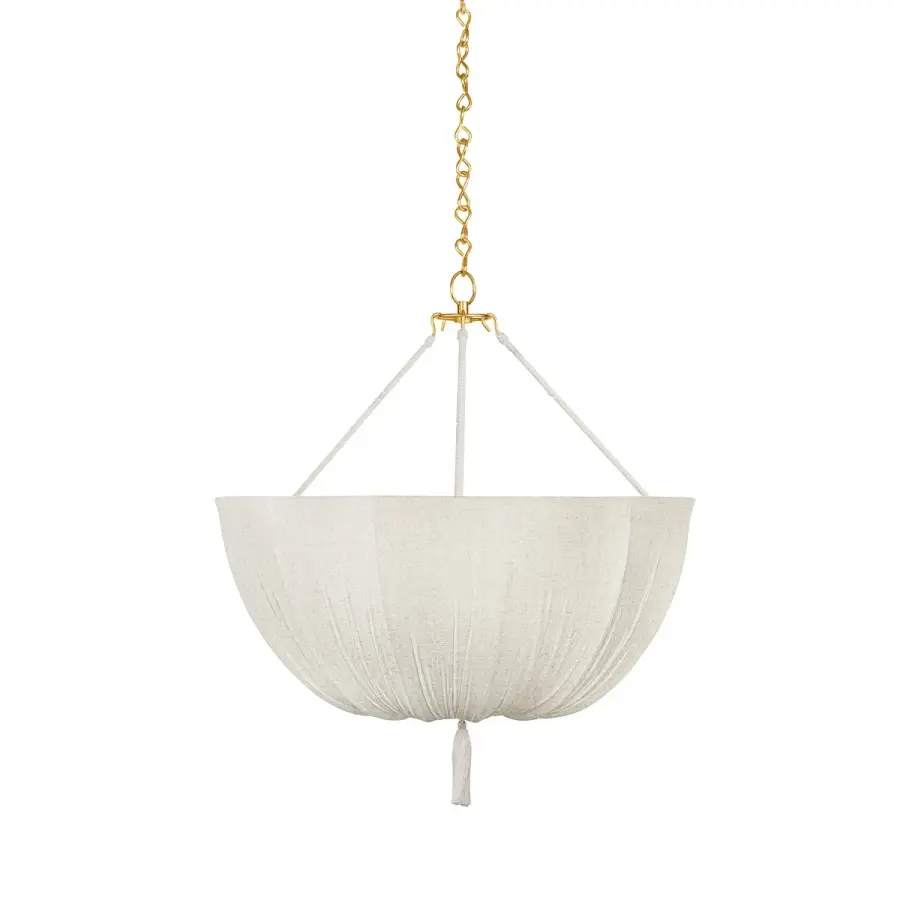 Carolina 3-Light Pendant in Aged Brass