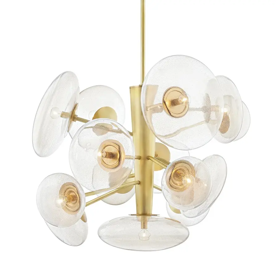 Opera 14-Light Chandelier in Aged Brass