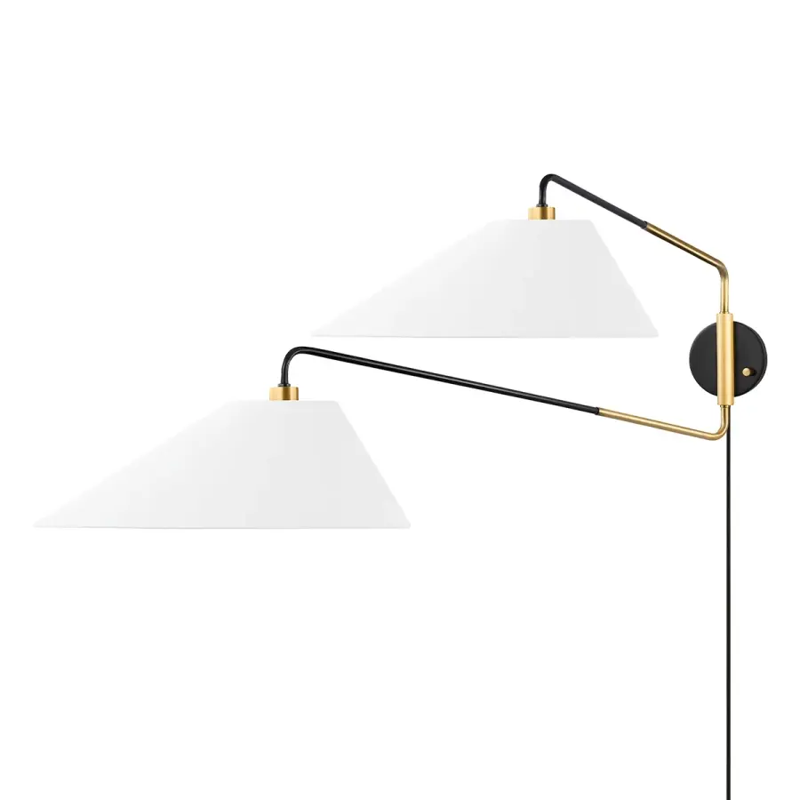 Duo Two-Light Articulating Wall Sconce - Image 1