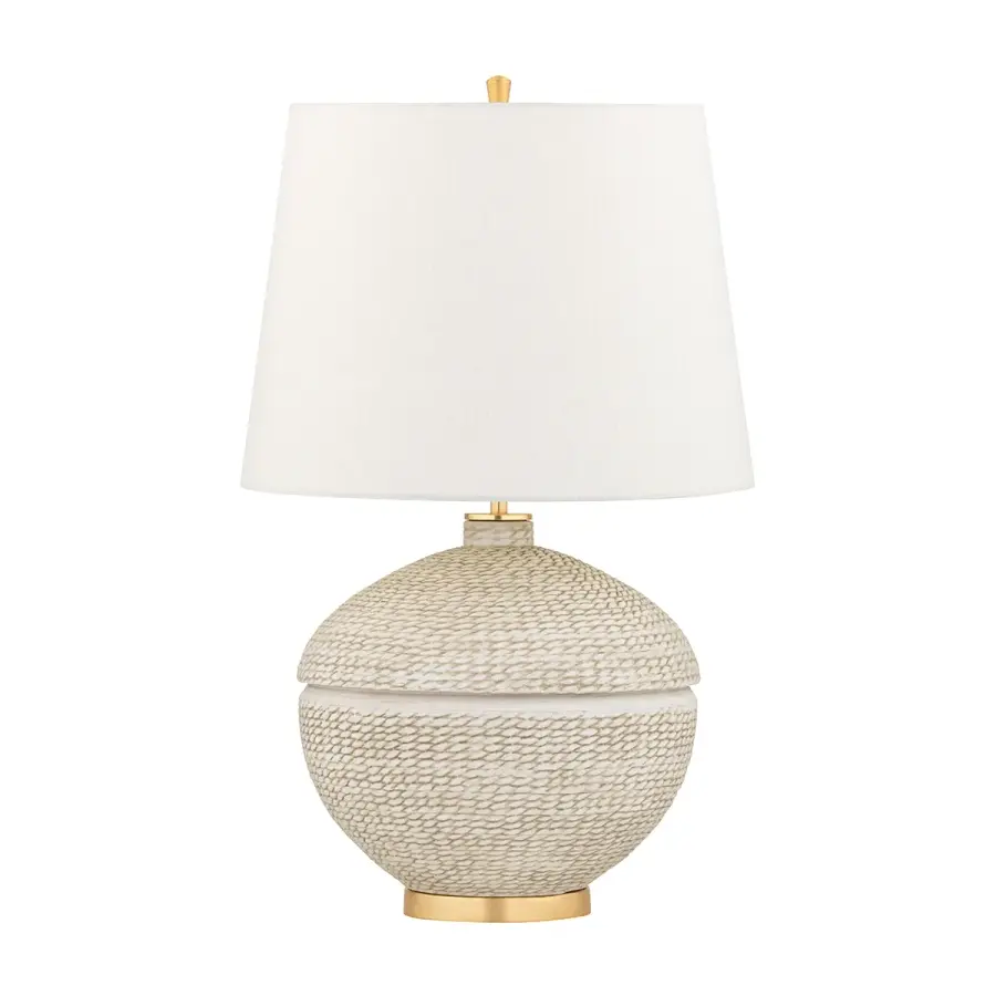 Katonah Table Lamp in Gold Leaf - Image 1