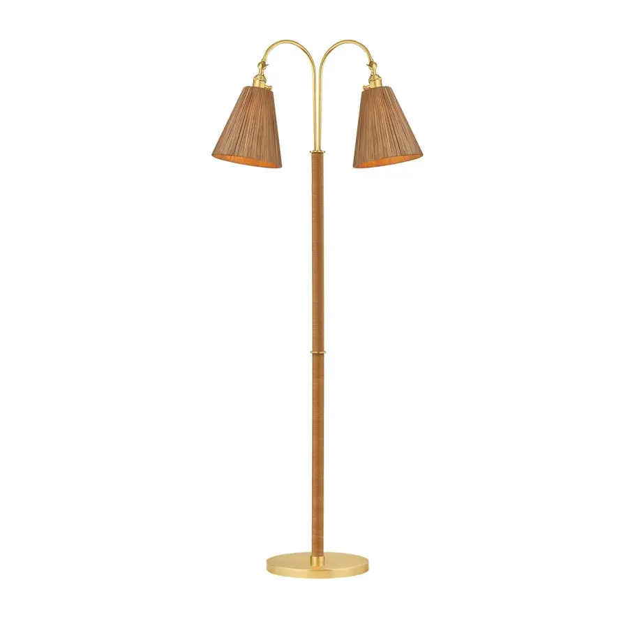 Ruthin Two-Light Floor Lamp - Image 1