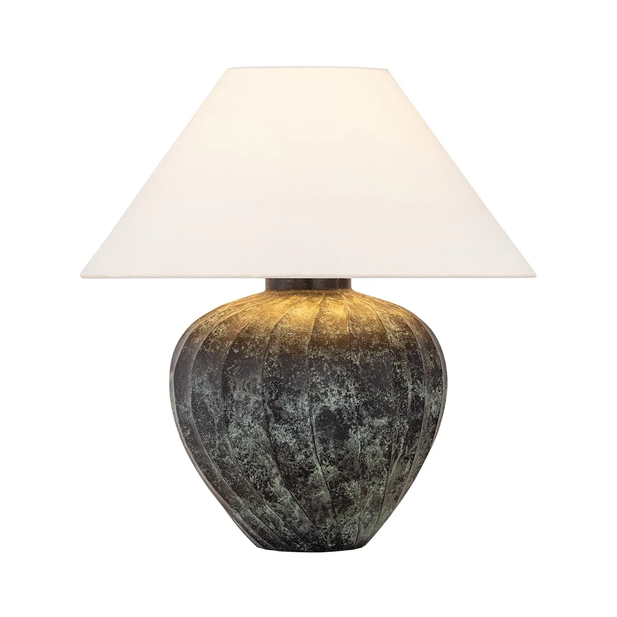 Arlin One Light Table Lamp in Patina Brass