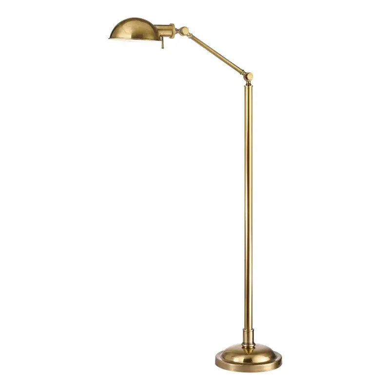 Girard Vintage Brass Floor Lamp - Image 1