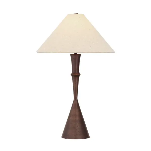 The Viewmont table lamp updates a heritage design with contemporary shaping. Sculpted indentations and a gently tapered flare at the base call to mind a classic French lamp silhouette. A wide, textured cream shade serves as a modern counterpoint, balancing the base's vintage character and bronze finish with tailoring. Stylish and thoughtfully scaled, Viewmont brings sophistication to credenzas, end tables, and hallway consoles. Collection: Viewmont Designer: Hudson Valley Lighting Finish: Bronze Glass: Textured Cream Width: 18.00" Height: 28.25" Weight: 10.10 lb Number of Bulbs: 1 Maximum Wattage: 15.00 W Bulb Type: A19 Bulb Base: E26 Medium Voltage: 120.00 V Material: Aluminum Country of Origin: IN Safety Listing: UL, cETL Safety Rating: Dry Switch: FULL RANGE DIMMER ON SOCKET Manufacturer Warranty: 1 Year Limited Manufacturer Spec Sheet Instructions
