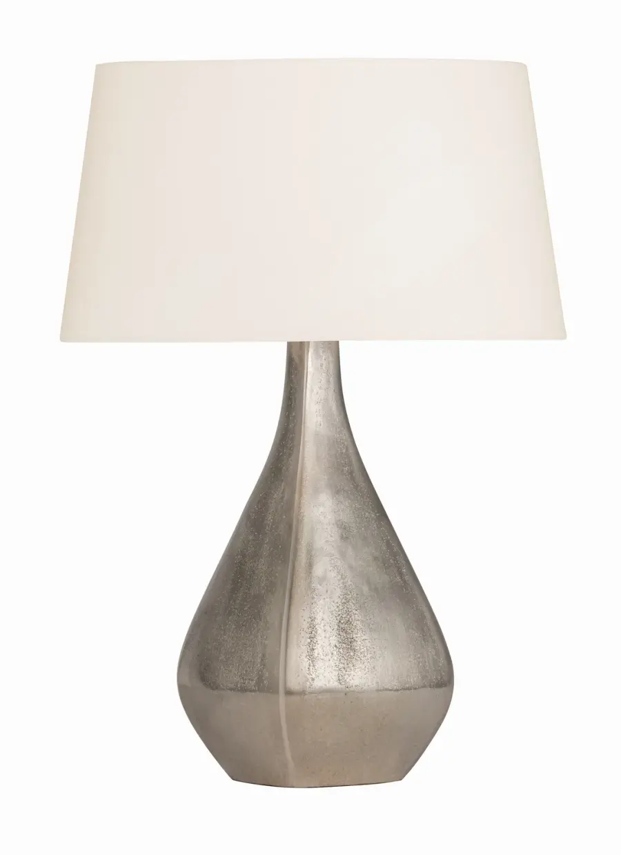 Fieldston Table Lamp in Warm Silver - Image 1