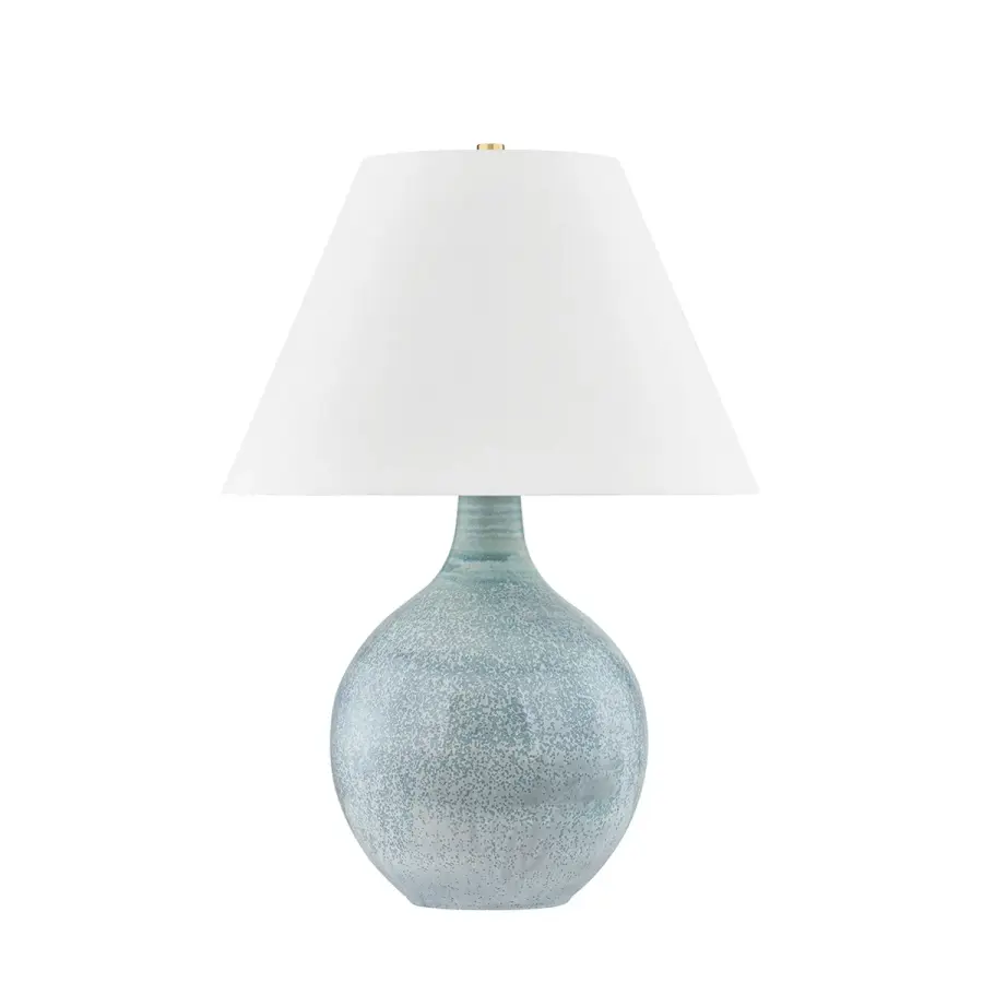 Hudson Valley Lighting Ceramic Reactive Seaglass Table Lamp - Image 1