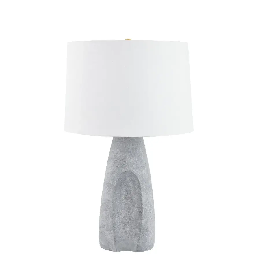 Hudson Valley Lighting Ceramic Table Lamp in Aged Brass - Image 1