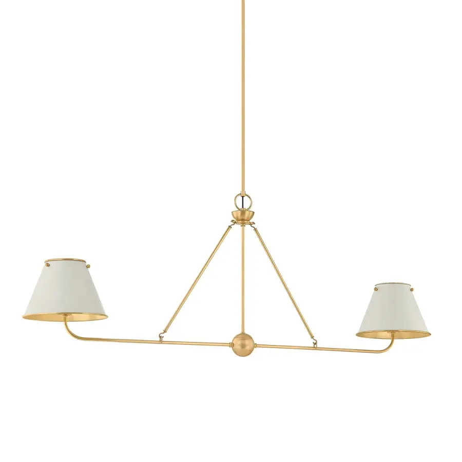 Hudson Valley Lighting Two Light Linear Chandelier - Image 1